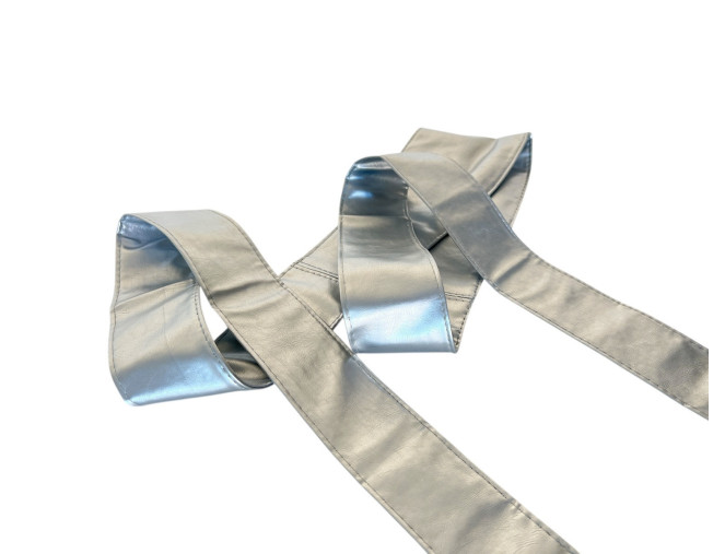 Faux leather belt Red