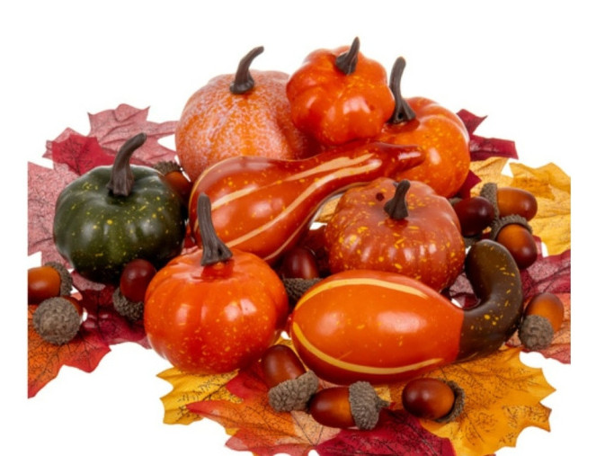 Moliūgų dekoracijų rinkinys