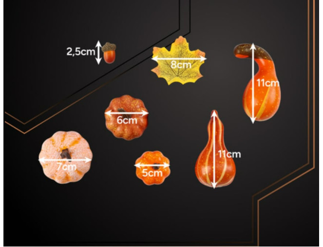 Moliūgų dekoracijų rinkinys pigiau