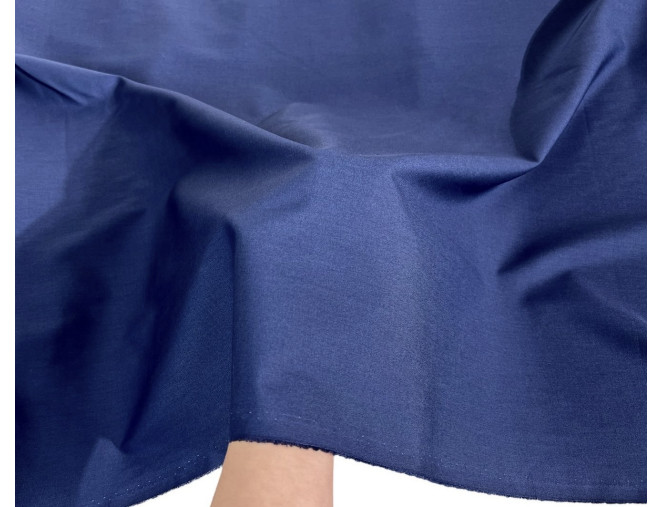 Cotton fabric Snowball Dark blue pigiau