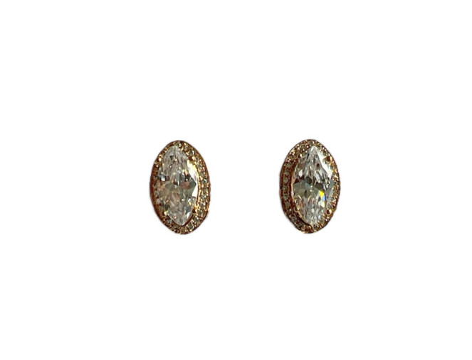 Earrings Round crystals