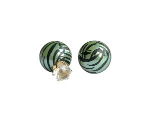 Earrings Round crystals