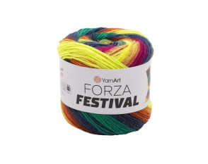 Yarn Art Forza Festival 2917 Tamsiai mėlyna/žalia