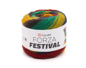 Yarn Art Forza Festival 2912 Tamsiai žalia/mėlyna