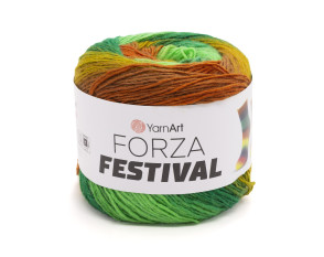 Yarn Art Forza Festival 2907 Žalia/ruda