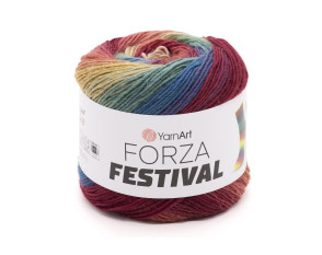Yarn Art Forza Festival 2904 Bordo/tamsiai mėlyna
