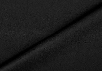 Elasticated cotton fabric Snowball Black