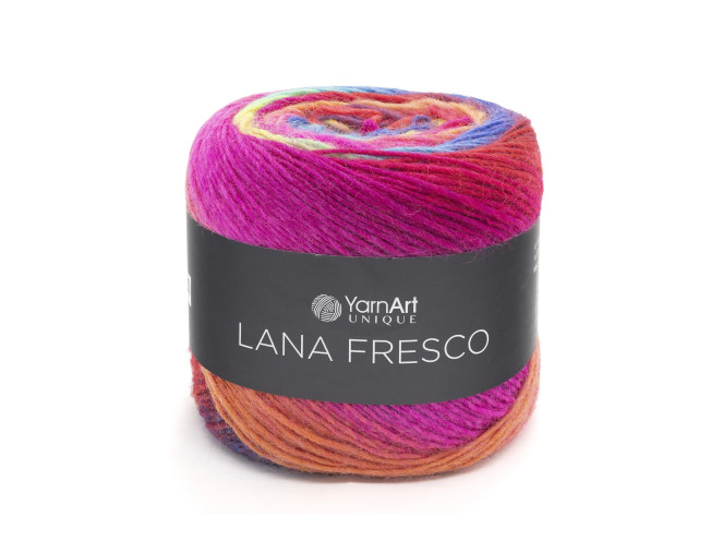 Yarn Art Lana Fresco 8113 Rožinė/mėlyna