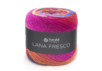 Yarn Art Lana Fresco 8113 Rožinė/mėlyna