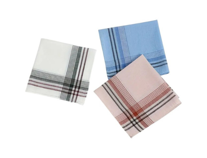 Men's handkerchief 40 x 40cm White pigiau