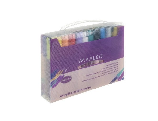 Acrylic markers 12 colours skubus pristatymas
