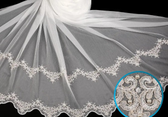 Measurable back curtains 250cm