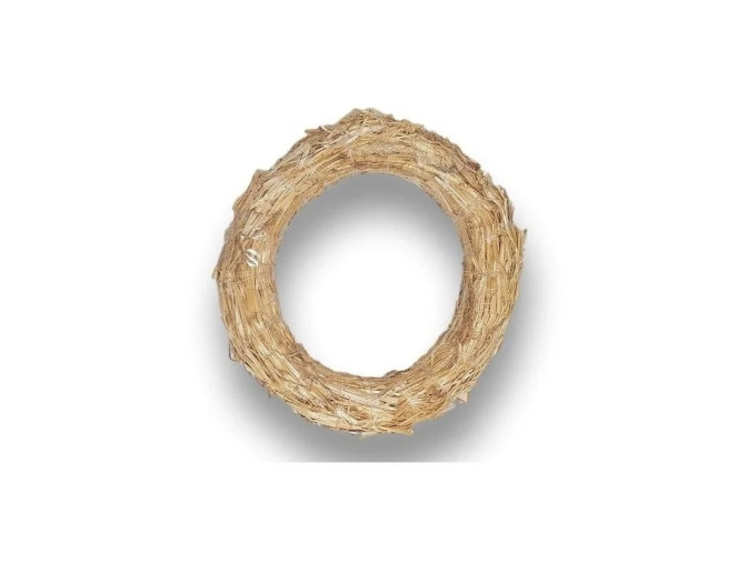 Straw wreath base