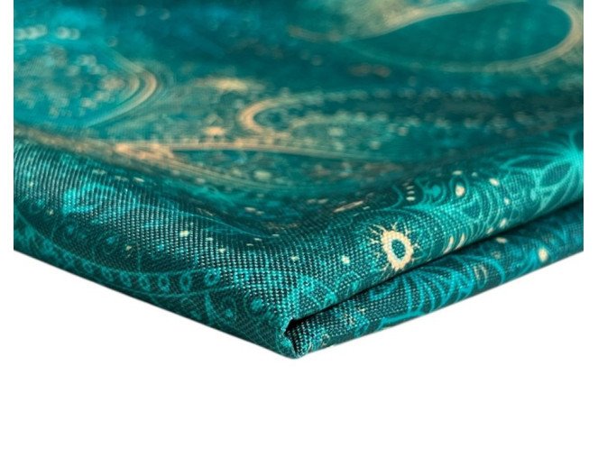 Vandeniui atsparus audinys Oxford Žali raštai