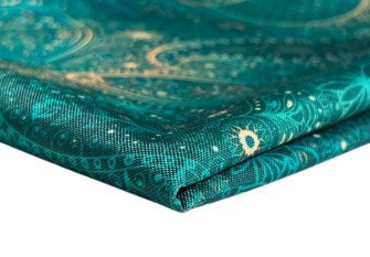 Vandeniui atsparus audinys Oxford Žali raštai