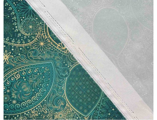 Vandeniui atsparus audinys Oxford Žali raštai internetu