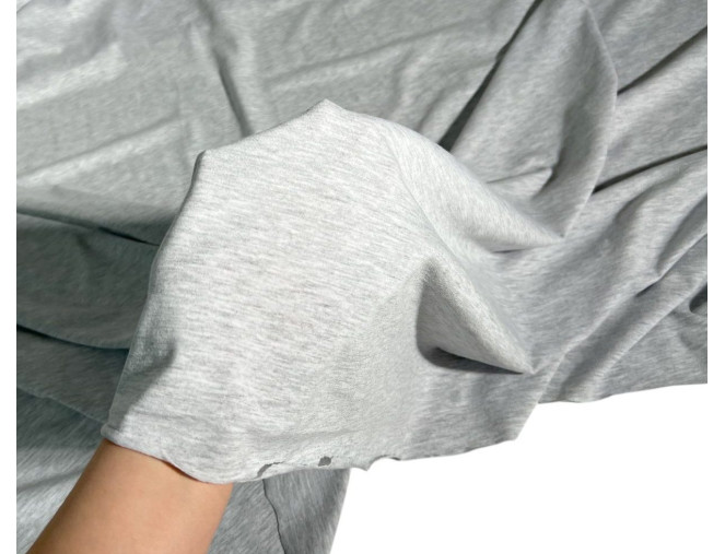 Medvilninis trikotažas (jersey) Šviesiai pilkas melanžas internetu