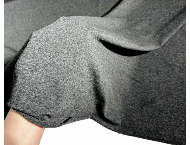 Medvilninis trikotažas (jersey) Tamsiai pilkas melanžas internetu