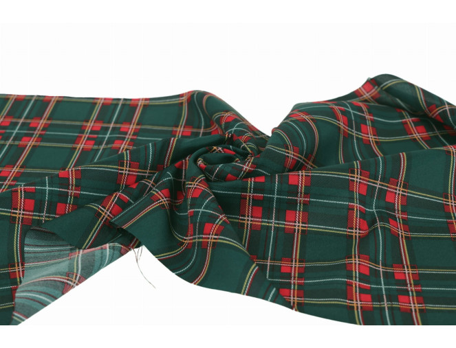 Dress fabric Violet flowers in white internetu