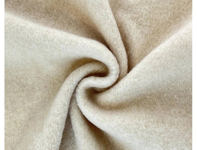 Merino wool fleece Light beige