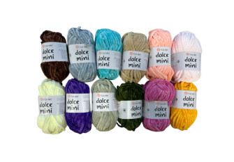 Yarn art dolce siūlų rinkinys 12vnt