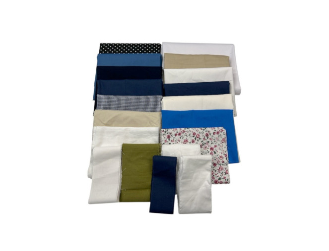 Miscellaneous cotton fabric remnants set No 19