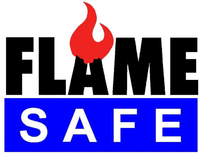 Non-flammable fabric White pigiau