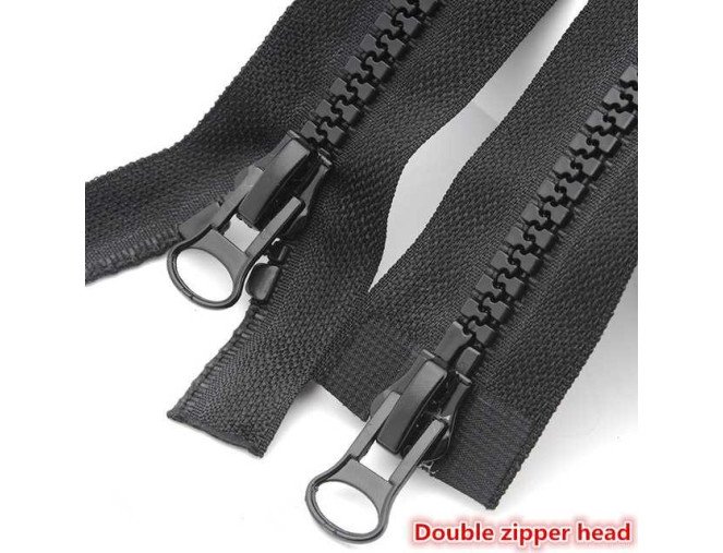 Užtrauktukų galvutės plastikiniams užtrauktukams Nr.8 juoda pigiau