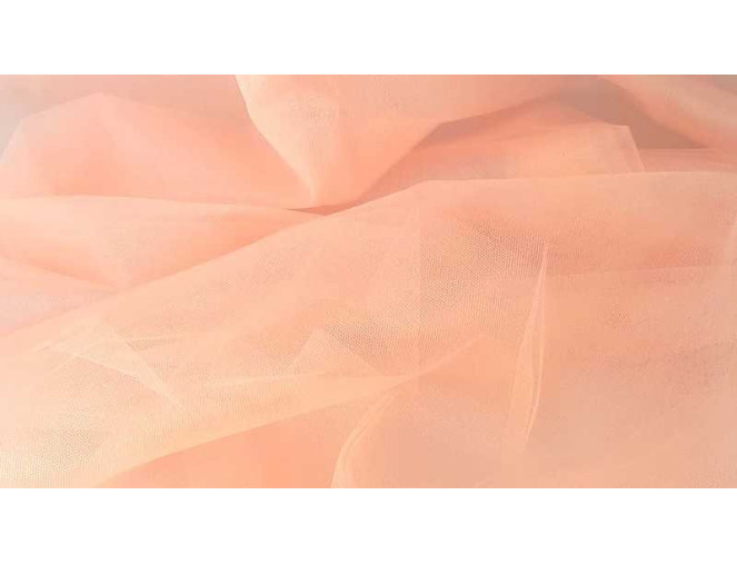 Solid tulle Peach