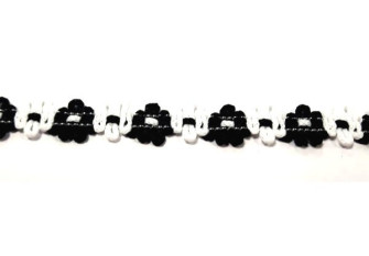 Ribbon 12mm Black White