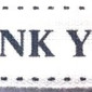 Medvilninė juostelė Thank you