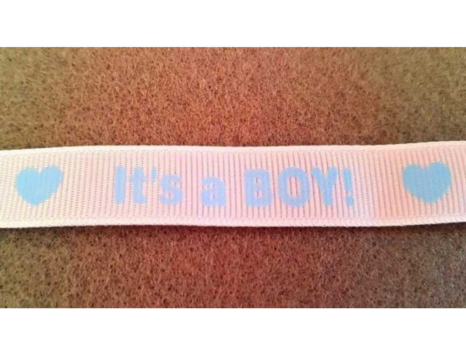 Decorative ribbon 12mm It's a boy