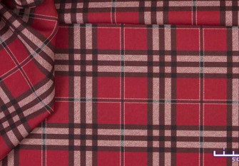 Checked barbie (Marchiano) fabric Red