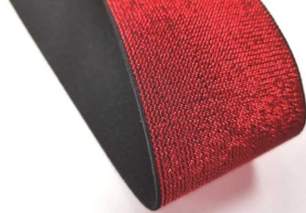 Decorative Rubber 50mm Red Metallic