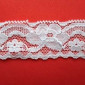 Elastinis nėrinys 25mm Baltas