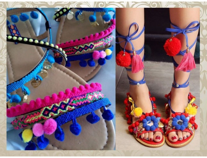 Pom pom ribbon 18mm | 16 colours internetu