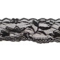 Elastinis nėrinys 55mm. Juodas