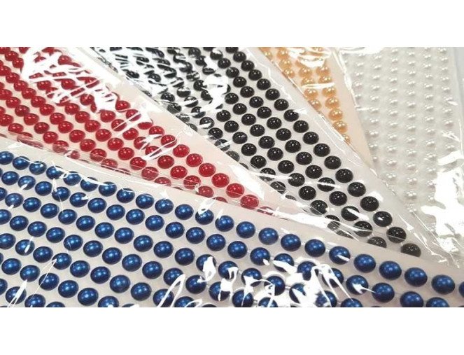 Glued pearls 5mm. | 9 colours