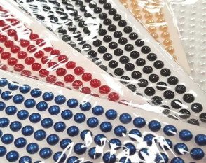 Glued pearls 5mm. | 9 colours Glued pearls 5mm. | 9 colours