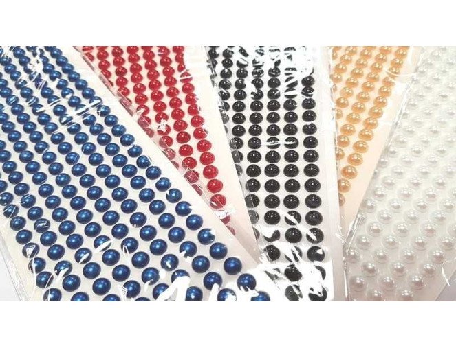 Glued pearls 5mm. | 9 colours internetu