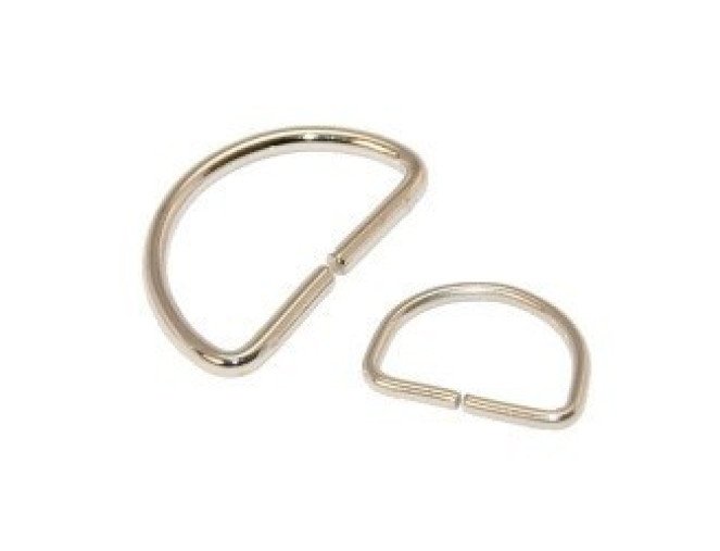 Metalinės kilpos - pusžiedžiai Nikelio | 5 dydžiai