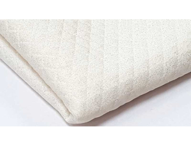 Ekru quilted jersey with sequins