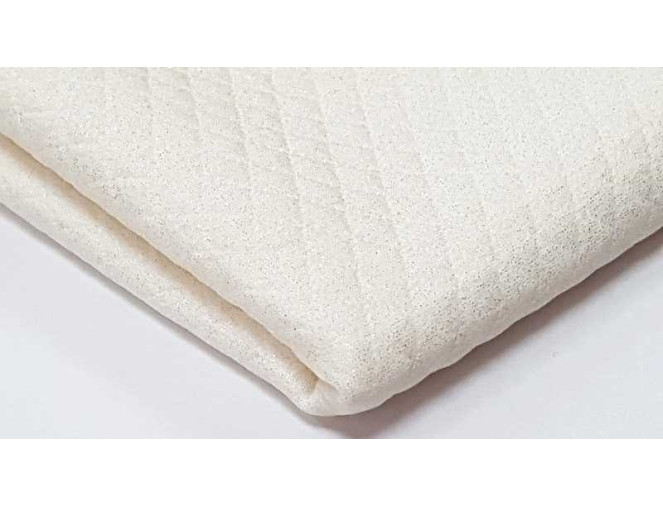 Ekru quilted jersey with sequins pigiau