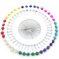 Pins with heads 38mm Coloured | 40pcs