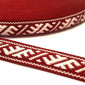 Tautinė juostelė 12mm Bordo/Balta