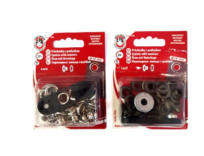 Metalinių akučių rinkinys 13mm