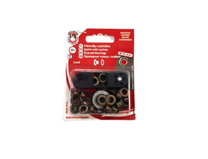 Metal eyelet set 10mm