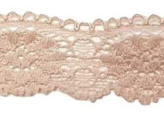 Elastic lace 27mm Beige