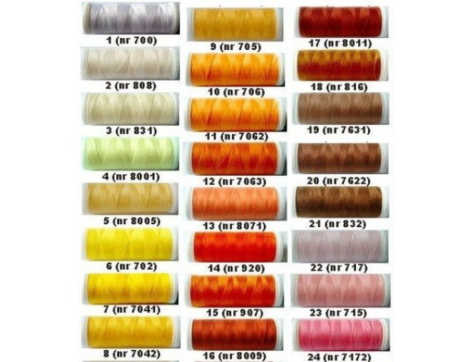Sewing thread TALIA 120 200m pigiau