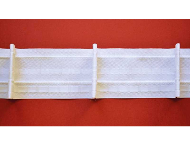 Curtain tape 50mm | White